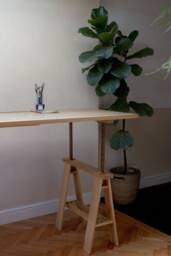 Konk ??? Lohi Adjustable Desk Bespoke Sizes Available Modern Oak & Walnut Office Standing Desk, Computer & Writing Table