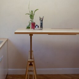Konk ??? Lohi Adjustable Desk Bespoke Sizes Available Modern Oak & Walnut Office Standing Desk, Computer & Writing Table - thumbnail 3