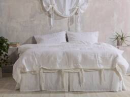 Linen Duvet Cover - White Washed Cover-Linen Bedding-Linen Duvet Cover-Available in Any Size - thumbnail 1