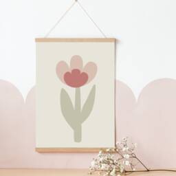 Set Of 2 Personalised Name Flower Prints For Girls Bedroom, Nursery Or Playroom - Prints Only - thumbnail 3