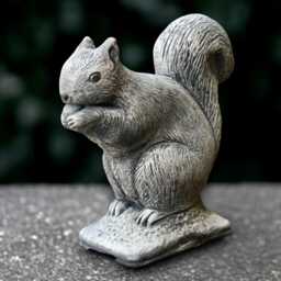 Large Squirrel With Nut Statue Concrete Sculpture Cement Animal Decoration Stone Wildlife Ornament Front Door Figurine Lover Gift - thumbnail 1