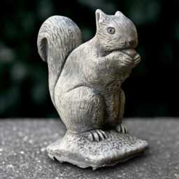 Large Squirrel With Nut Statue Concrete Sculpture Cement Animal Decoration Stone Wildlife Ornament Front Door Figurine Lover Gift - thumbnail 4
