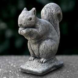 Large Squirrel With Nut Statue Concrete Sculpture Cement Animal Decoration Stone Wildlife Ornament Front Door Figurine Lover Gift - thumbnail 3