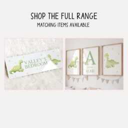 Personalised Dinosaur Cushion, Green Bedroom Decor, Boy Dino Accessories, Cushion With Name, Nursery - thumbnail 4