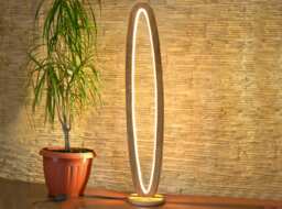 Natural Oak Floor Lamp 1M Tall, Wooden Lamp, Wood Light, Lighting Fixture, 40 Inch Standing Stand Up
