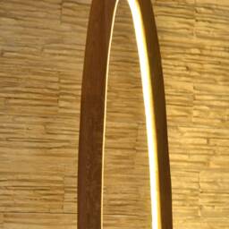 Natural Oak Floor Lamp 1M Tall, Wooden Lamp, Wood Light, Lighting Fixture, 40 Inch Standing Stand Up - thumbnail 3