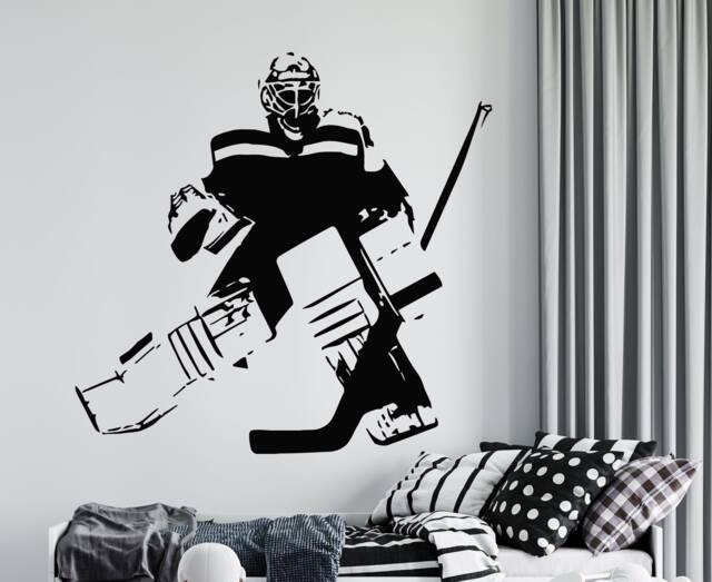 Hockey Goalie Wall Decal Sports Decor 4380 - image 1
