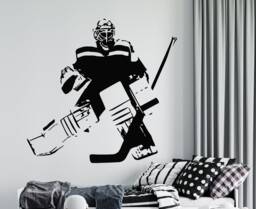 Hockey Goalie Wall Decal Sports Decor 4380 - thumbnail 1