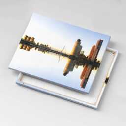 A City On The River Canvas, Wall Art Picture, Blue Decoration, Travel Canvas - thumbnail 3