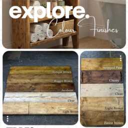 Rustic Wooden Handmade Bookcase, Console Table, Cabinet - Made From Reclaimed Scaffold Boards - thumbnail 4