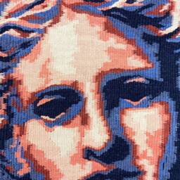 Handwoven Cotton Wall Tapestry Large Bohemian Fiber Art - thumbnail 2