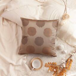 Tan, Cinnamon Copper, Light Chocolate Pillow, Decorative Throw Pillow Cover, Cushion Accent Satin Blend Blend, Floral Pillow - thumbnail 2