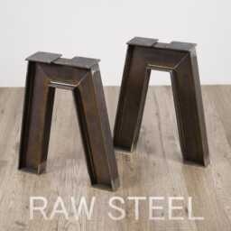 Industrial A Bench Legs, A-Shape Table Legs, Moderndesk Coffee Table Leg, Shape Set Of 2 - thumbnail 2