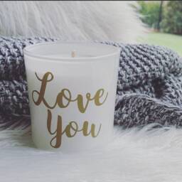 Personalized Soy Wax Candle - Rose Gold Name, Bridesmaid Gift - thumbnail 2