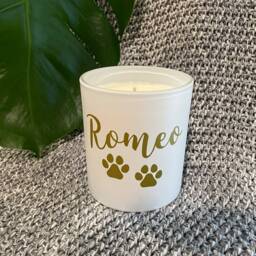 Personalized Soy Wax Candle - Rose Gold Name, Bridesmaid Gift - thumbnail 4