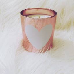 Personalized Soy Wax Candle - Rose Gold Name, Bridesmaid Gift - thumbnail 3