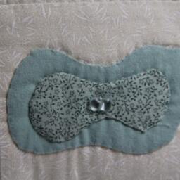 Mid-Century Geometric Shapes Applique & Quilted Pillow - thumbnail 3