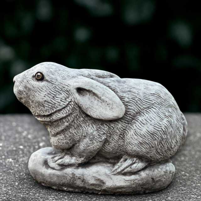 Garden Rabbit Sculpture Concrete Bunny Statue Stone Animal Decoration Handmade Memorial Ornament Rabbit Lover Gift Yard Art - image 1