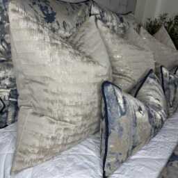 "Wheat Taupe Gold Cushion Cover, Luxury Throw Pillow Cover For Sofa Or Bed, Made To Order - All Sizes Available 16"" 18"" 20"" 22"" 24"" 26" - thumbnail 3
