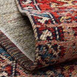 Vintage Anatolian Rug Washable Non-Slip Chenille Kilim - thumbnail 2