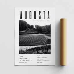 Augusta Golf Course Poster - Black & White Wall Art - Augusta National Print Gift For Him Decor The Masters - thumbnail 3