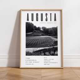 Augusta Golf Course Poster - Black & White Wall Art - Augusta National Print Gift For Him Decor The Masters - thumbnail 2