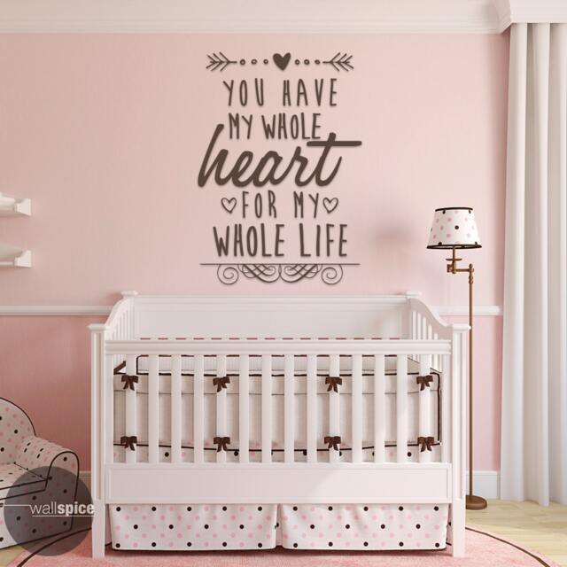 You Have My Whole Heart For Life Vinyl Wall Decal Sticker Art Home Decor - image 1