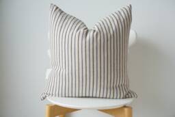Indigo Striped Pillow Cover - thumbnail 1