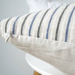 Indigo Striped Pillow Cover - thumbnail 4