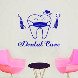 Dental Clinic Wall Decal Tooth Decor Sticker 2580 - thumbnail 1