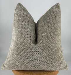 Sand Beige Textured Throw Pillow Cover, Decorative Cushion Cover For Sofa Or Bed, Cozy Boho Farmhouse Pillowcase, Minimalist Home Decor Accent - thumbnail 1