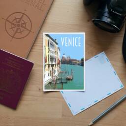 Venice Travel Poster - Retro Style Italy Art Print - thumbnail 3