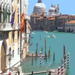 Venice Travel Poster - Retro Style Italy Art Print - thumbnail 2