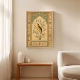Kingfisher Bird Poster, Botanical Wall Art, Nature Print - thumbnail 2