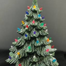 Ceramic Christmas Tree - Red Star - thumbnail 2