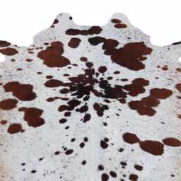 Brown & White Cowhide Rug-Brazillian Cowhide-Hair On Hide For Rustic Home Decor-Western Decor-Large Floor Area Rug Living Room - thumbnail 2