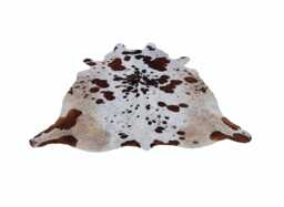 Brown & White Cowhide Rug-Brazillian Cowhide-Hair On Hide For Rustic Home Decor-Western Decor-Large Floor Area Rug Living Room - thumbnail 1