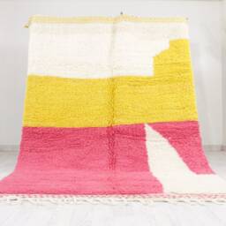 Moroccan Area Rug - Soft Handmade Berber Carpet Custom Size For Living Room Beni Ourain Style Azilal - thumbnail 2