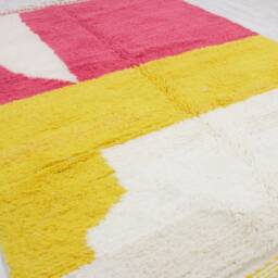 Moroccan Area Rug - Soft Handmade Berber Carpet Custom Size For Living Room Beni Ourain Style Azilal - thumbnail 3