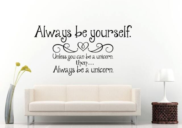 Always Be Yourself Quote Swaying Citation Words Wall Decal Vinyl Sticker Mural Room Decor L1317 - image 1