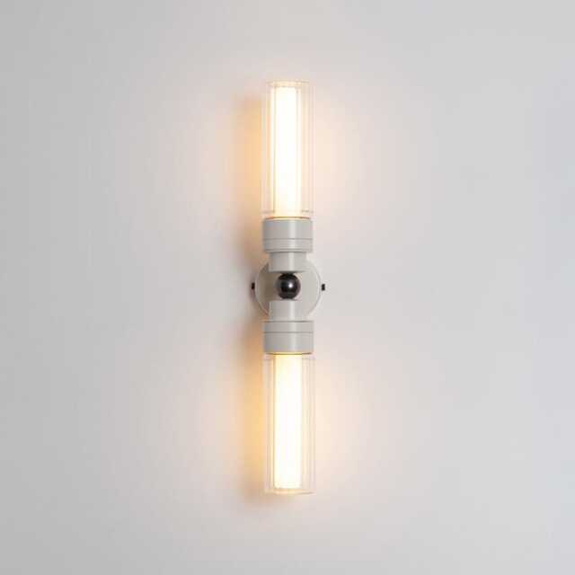Lyra Double Wall Light - Fluted Glass - image 1