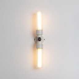 Lyra Double Wall Light - Fluted Glass