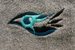 Mystic Messenger Mint Eye Logo Grey Embroidered Hand Towel - thumbnail 1