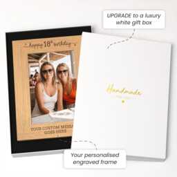 18Th Birthday Gifts For Her, Girls, Friend - Personalised Any Age Photo Frame - thumbnail 2