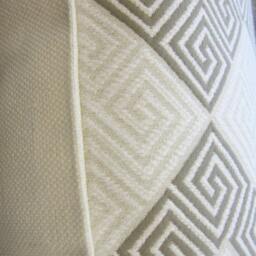 3Bm Designer Pillow Cover Lumbar, 16 X 16, 18 18, 20 20, 22 22, 24 X24 - Greek Key Zig Zag Gray - thumbnail 3
