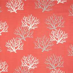Grey Coral Print Bean Bag Cover - Cotton Slub Fabric - thumbnail 3