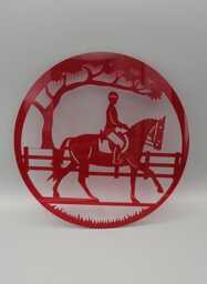 Horse Riding, Jumping, Stables, Teenager Girls Bedroom Decor, Club Name Sign Name, Door Or Wall Hanger in Acrylic Wood - thumbnail 1