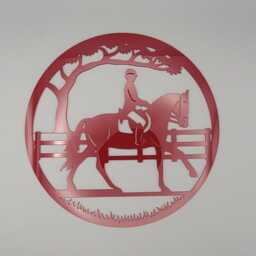 Horse Riding, Jumping, Stables, Teenager Girls Bedroom Decor, Club Name Sign Name, Door Or Wall Hanger in Acrylic Wood - thumbnail 4