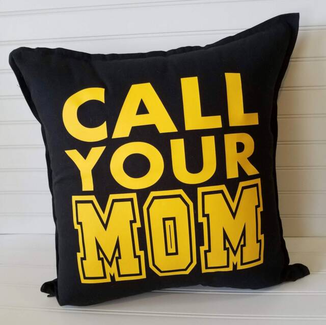 Call Your Mom 18 Or 20 Inch Custom Pillow Cover, Customize Colors - image 1