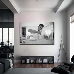 Muhammad Ali Motivational Glass Wall Art - Iconic Boxing Prints, Inspiring Home Office Gym Decor, Unforgettable Moments - thumbnail 2